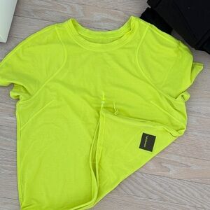 Lululemon Bright Yellow Athletic T-Shirt